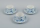 Bing & 
Grondahl, 
Denmark, Blue 
Fluted plain, 
three pairs of 
coffee cups.
Mid 20th ...