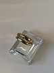 Double ring 2 colored gold with diamond, 14 Karat
Size: 54