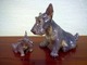Two Dahl Jensen 
Figurines of 
Scottish 
Terriers. 
To the left: 
Decoration 
number 1094, 
...