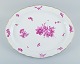Royal 
Copenhagen, 
large oval 
serving dish 
hand painted 
with purple 
flowers and 
gold rim.
Model: ...
