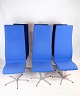 Set of 6 Oxford chairs, designed by Arne Jacobsen and produced by Fritz Hansen. An exclusive ...