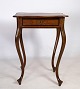 Mahogany side table with drawer and keyhole in brass and ebony decoration from around the ...
