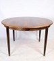 Round dining table in rosewood in Danish design produced by Skovby Møbelfabrik from the 1960s. 2 ...