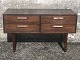 Kai Kristiansen chest of drawers in rosewood veneer with tapered massive rosewood legs. Made by ...