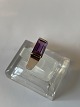 Gold ladies' ring with purple stone #14 caratStamped 585 MAStreet 53Goldsmith: M.A. ...