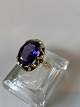 Women's ring with purple stone #14 caratStamped 585 HJGoldsmith: H.J. 1899-1937 Hans Jensen ...