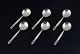 Georg Jensen, 
Acorn, six 
bouillon spoons 
in sterling 
silver.
Marked post 
1945.
In perfect ...