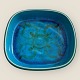 Bornholm 
ceramics, 
Søholm, 
Turquoise 
glazed dish, 
27cm long, 26cm 
wide, no. 
3652/5, Design 
Einer ...