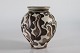 Herman A. KählerCeramic vase with abstract decoration withlight and dark brown color on a ...