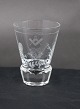 Danish Masonic 
glass or 
Freemason 
schnapps glass 
engraved with 
freemason 
symbols on an 
...