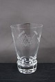 Danish Masonic 
glass or 
Freemason beer 
glass engraved 
with freemason 
symbols on an 
edge-cutted ...