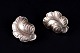 Georg Jensen, a pair of ear clips in sterling silver.Model number 50B.Post 1945 mark.In ...