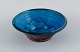 Nils Kähler for Kähler, ceramic bowl with glaze in blue tones.1960/70s.In excellent ...