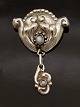 Art Nouveau 826 silver brooch 6 x 4.2 cm. with moon stone subject no. 532794