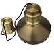 Holmegaard brass lamp. The lamp itself is in good condition, but without a glass insert with ...