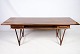 Coffee table, Model 32, designed by E. W. Bach. in veneered and solid rosewood, plate under ...