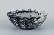 Svend Hammershøi (1873-1948) for Kähler. Bowl in glazed stoneware.Beautiful grey-black double ...