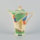 Clarice Cliff (1899-1963) for Royal Doulton, England. Caprice, Art Deco coffee pot in ...