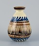 Kähler ceramic vase in cow horn decoration.1930/40s.In excellent ...