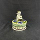Height 10 cm.Decoration number 433/907 A for Aluminia Denmark.Beautiful lidded bowl from ...