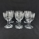 Set of 6 English antique wine glasses