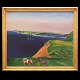 Jens Søndergaard, 1895-1957, oil on canvas. Landscape ...