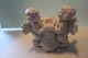 Bisquit figureBisquit - 2 angels Beautiful decorationsCandlestickAbout 1920In a good ...