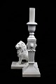 Royal 
Copenhagen 
white lion 
candle holder 
with lion heads 
on the side. 
Height:22,5cm. 
Personnel ...