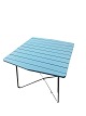 Garden table with a light blue table top of Swedish design in fine condition.Measurements in ...