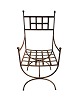 Chair with arms originally from France in iron from around the 1950s.Measurements in cm: H:104 ...