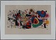Joan Miró (1893-1983)Abstract composition Colour lithography in metal frameSign. in ...
