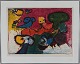 Mogens Balle (1921-1988 )Abstract composition  Colour lithography in metal frameSign. ...