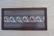 Antique pipe rack / key rack with beautiful embroyderi made by handRack like this often used ...