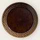 Egersund 
porcelain, 
Brown cake 
plate, 17cm in 
diameter *Used 
condition*