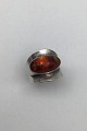 Niels Erik From 
Sterling Silver 
Ring Amber 
Resizeable 
Weight 8.1 
gr(0.29 oz)