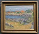 Nielsen, Heinrich (1929 - ) Denmark: Svaneke, Bornholm. Oil on canvas. Signed. 25 x 30 ...
