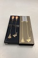 Georg Jensen Golden Christmas Candleholder  - Goose and Tree 19982 in 1 packDesigned by ...