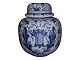 Aluminia 
Tranquebar, 
extra large 
lidded jar.
Decoration 
number 
3049/1049.
Factory ...