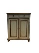 Console cabinet in patinated light shades with small round legs from around the ...