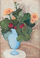 Sonja 
Troedsson, 
listed Swedish 
artist. Oil on 
canvas. 
Modernist 
floral still 
life.
Titled "I ...
