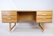 Freestanding oak desk, Model EP-401, designed by Kai Kristiansen and produced by Made at Eigil ...