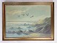 Painting on the 
canvas with a 
motif of the 
sea and rocks 
from around the 
1920s. A fine 
quality ...