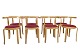 Set of 4/6/8/10/12 chairs, model 8000 Series, designed by Rud Thygesen & Johnny Sørensen in ...