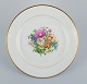 Bing & 
Grøndahl, large 
round serving 
platter in 
porcelain 
decorated with 
polychrome 
flowers and ...