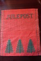 An old cover for collecting the cards from the christsmas for hanging upWith embroidery made ...