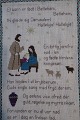 An old embroidery for the christmas to hang up, handmade with a poem66cm x 21cmIn a good ...