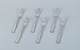 Georg Jensen 
Old Danish, a 
set of six 
lunch forks in 
sterling 
silver.
Stamped with 
post 1944 ...