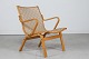 Finn ØstergaardEasy chair made of steam bend beech with lacquer and seat webbing model ...