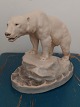 Painted ceramic figure of a polar bear Designed by Lauritz Jensen in 1904. Has two small chips ...