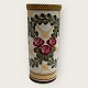 Aluminia, Cylinder vase with roses #226/ 973, 16cm high, 7cm in diameter *Patinad condition*
